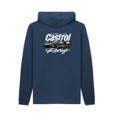 Navy Printed Hoody Back