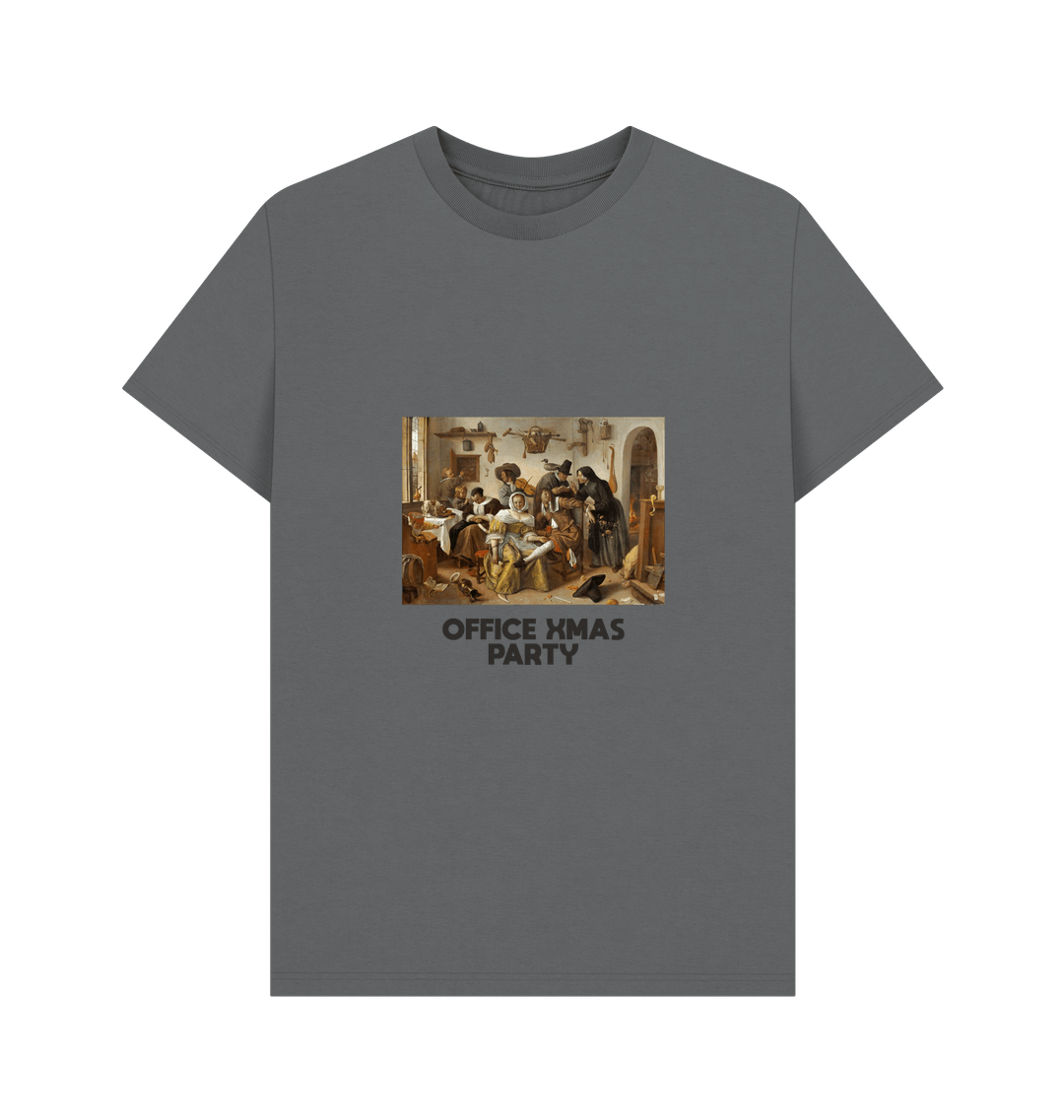 Slate Grey Printed T-shirt