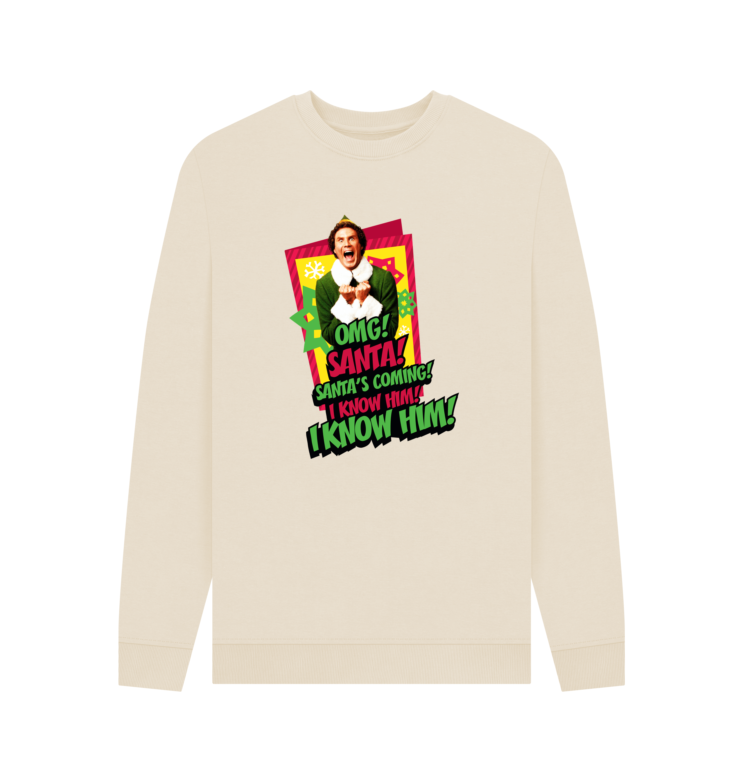 Oat Printed Sweater Front
