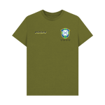 Moss Green Printed T-shirt Front