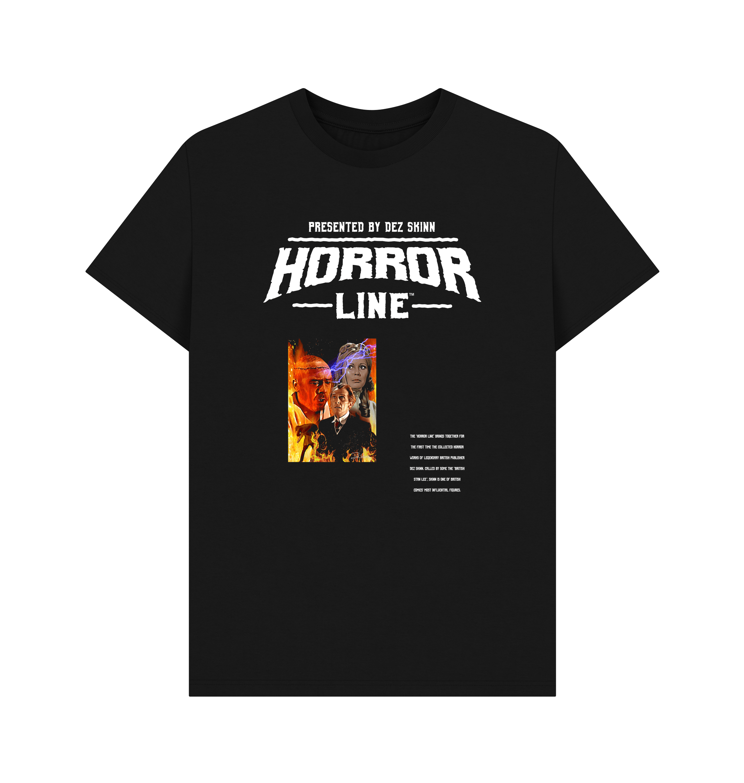 Black Printed T-shirt Front