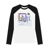 Black-White Printed Baseball T-shirt Front