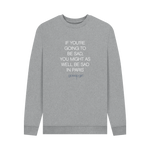 Light Heather Printed Sweater Front