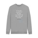 Light Heather Printed Sweater Front
