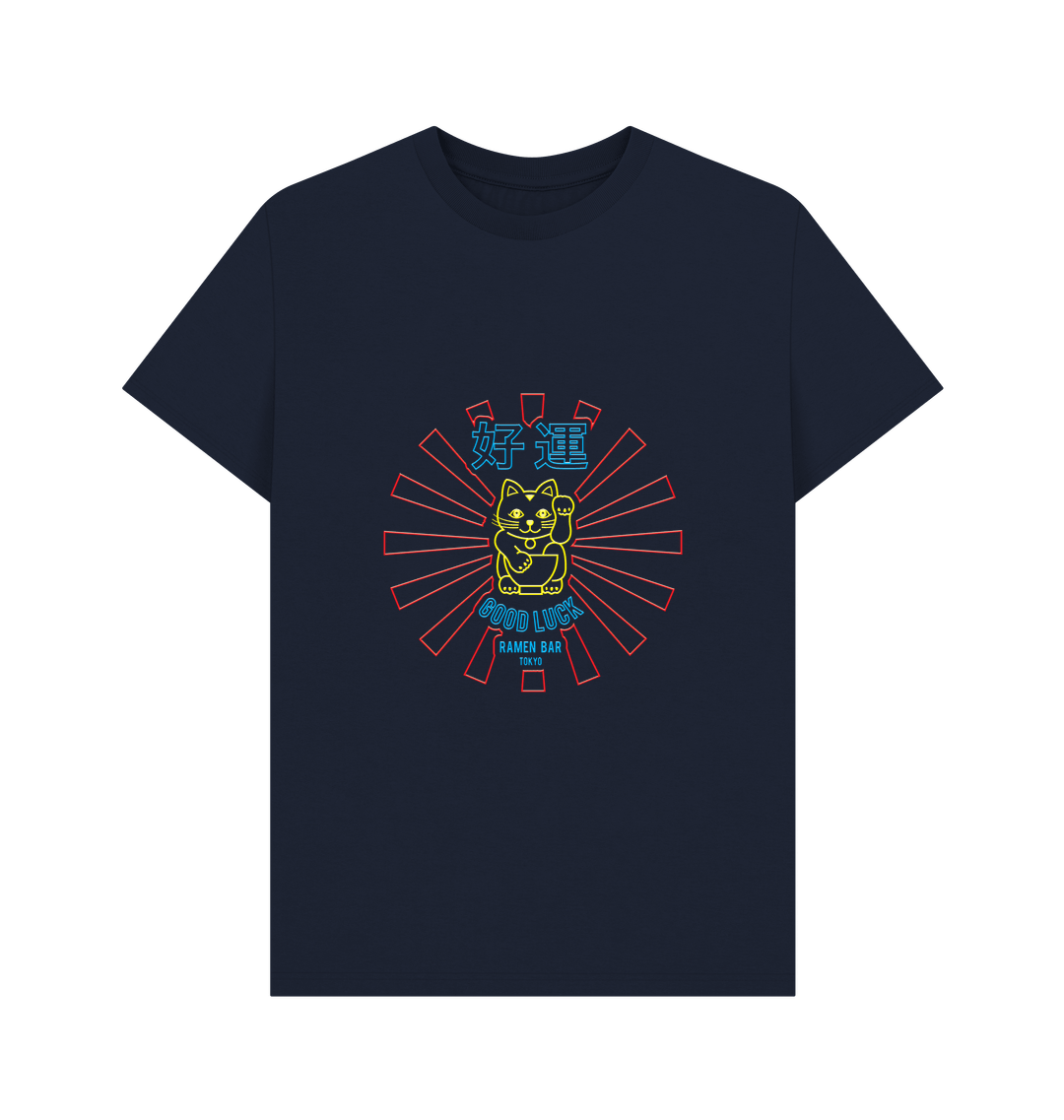 Navy Blue Printed T-shirt