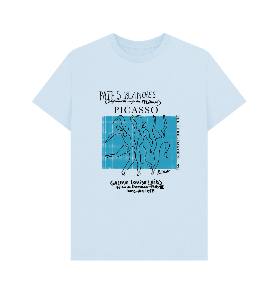 Sky Blue Printed T-shirt Front