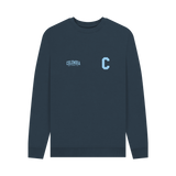 Navy Blue Printed Sweater