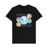 Black Printed T-shirt Front