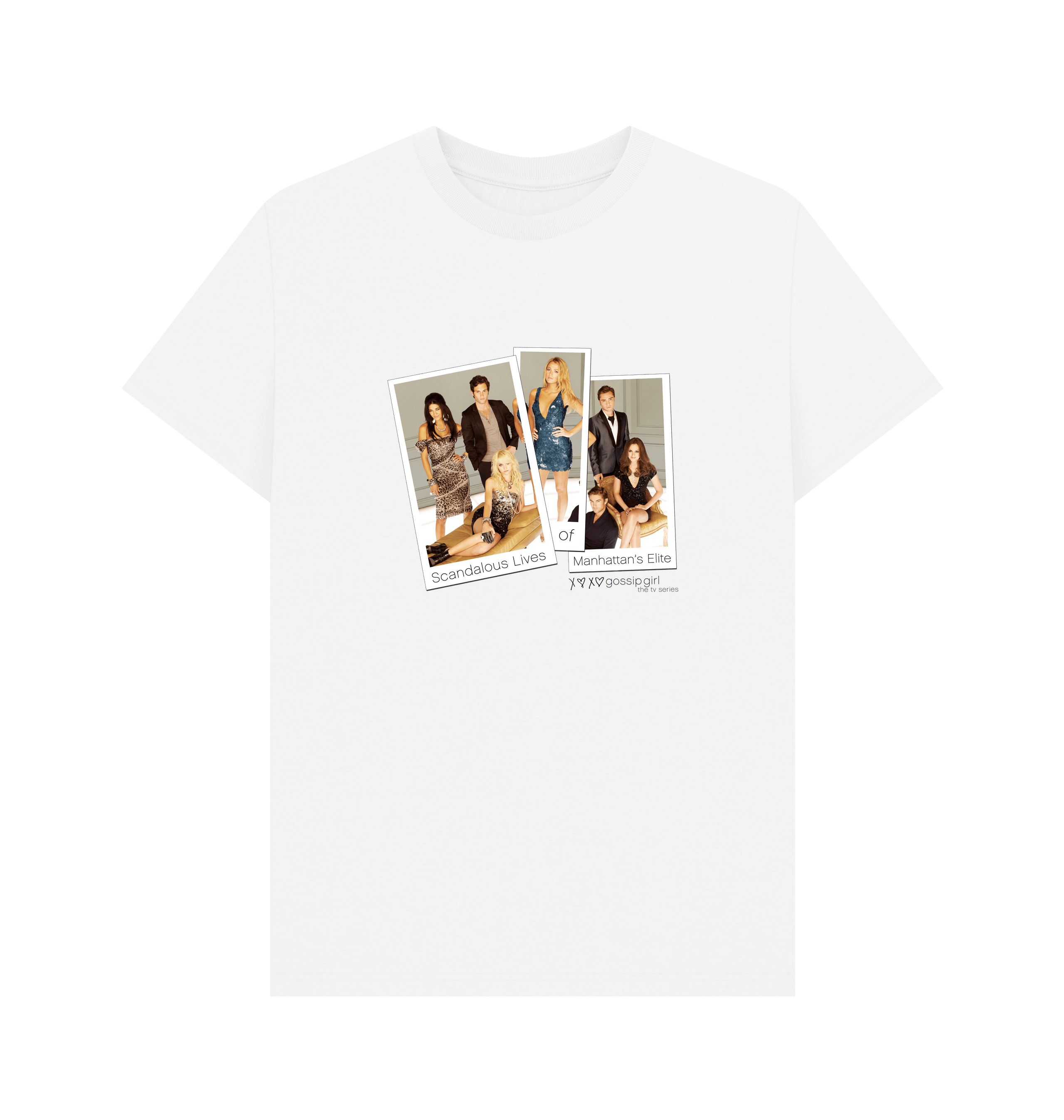 White Printed T-shirt Front