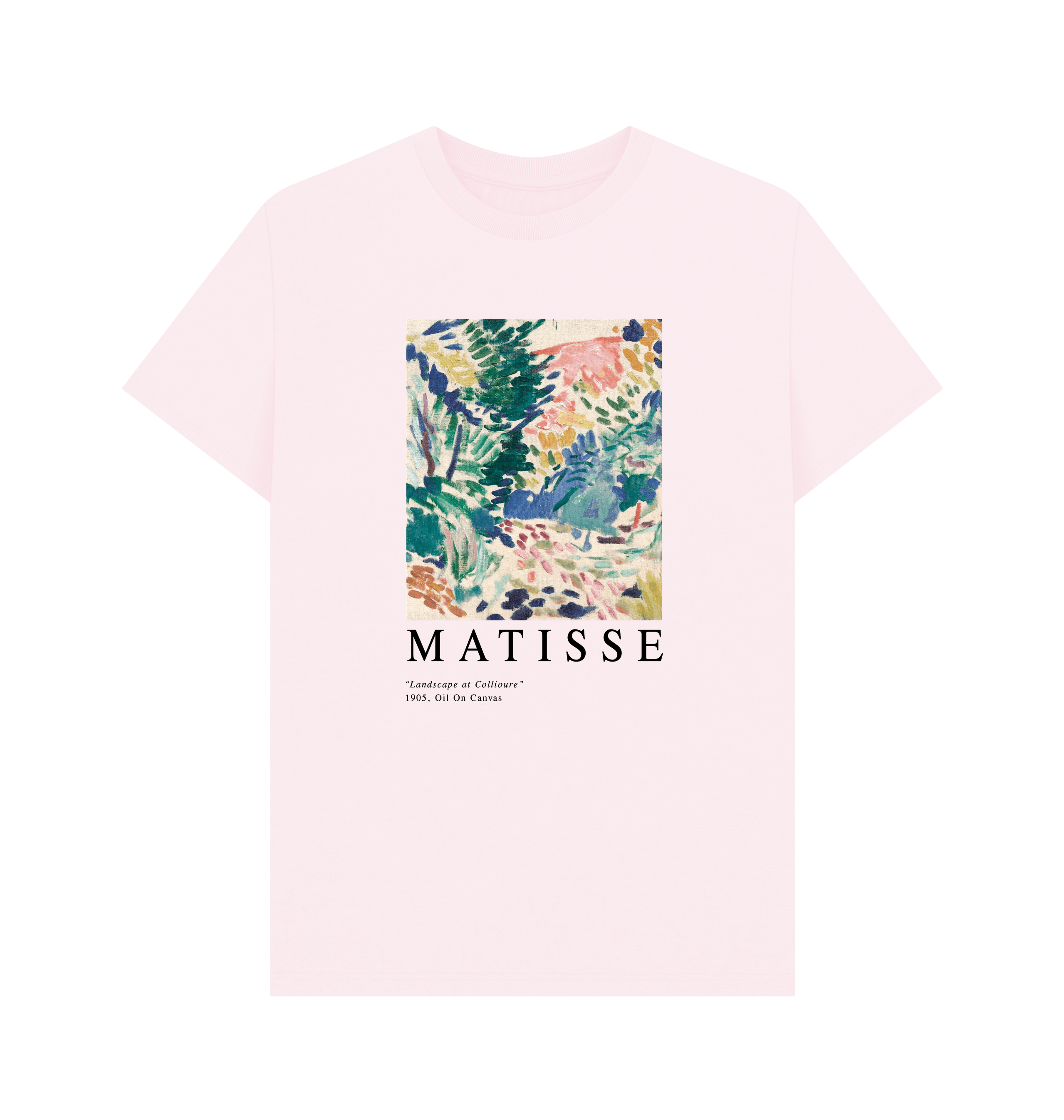 Pink Printed T-shirt Front