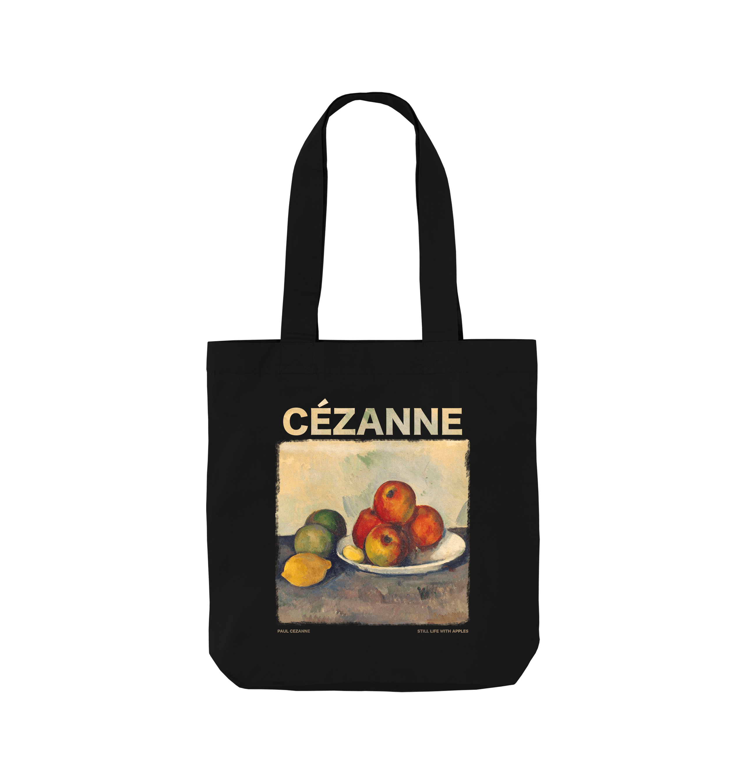 Black Printed Bag Front