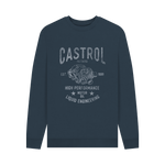 Navy Blue Printed Sweater