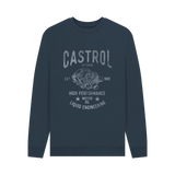 Navy Blue Printed Sweater