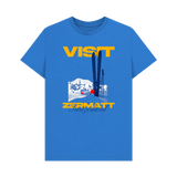 Bright Blue Printed T-shirt Front