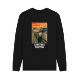 Black Printed Sweater Front