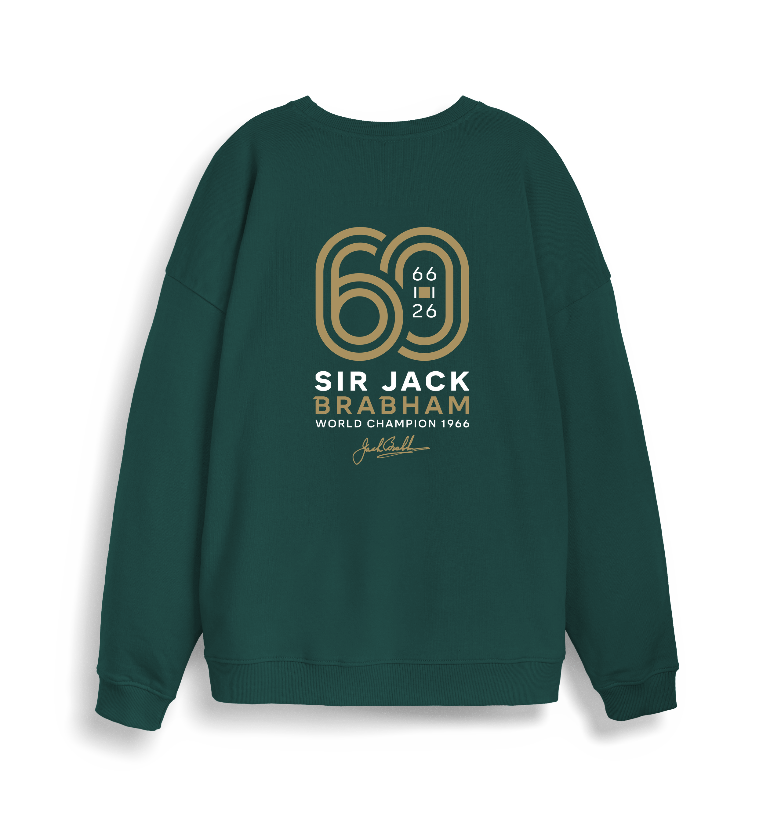 Glazed Green Printed Sweater Back