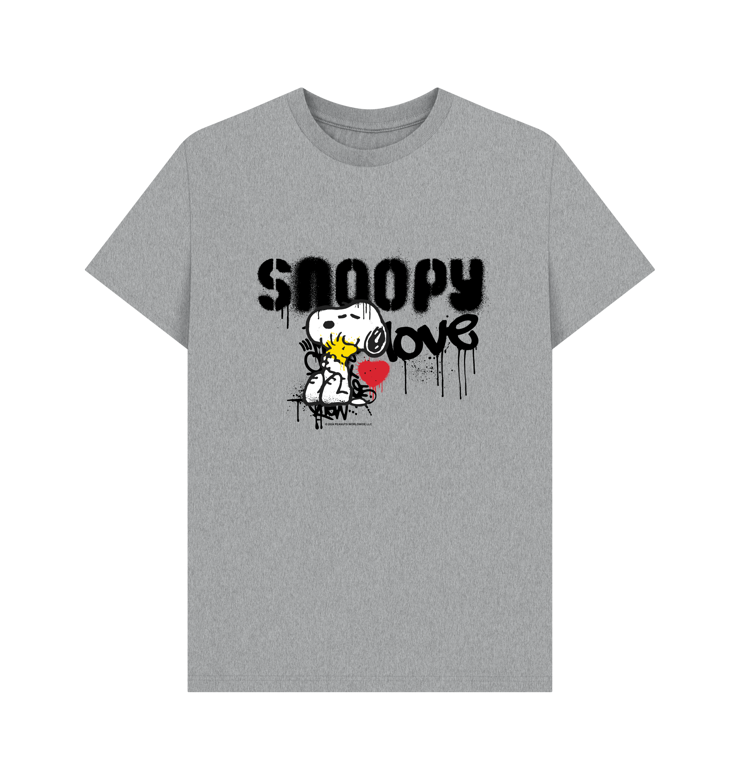 Athletic Grey Printed T-shirt Front