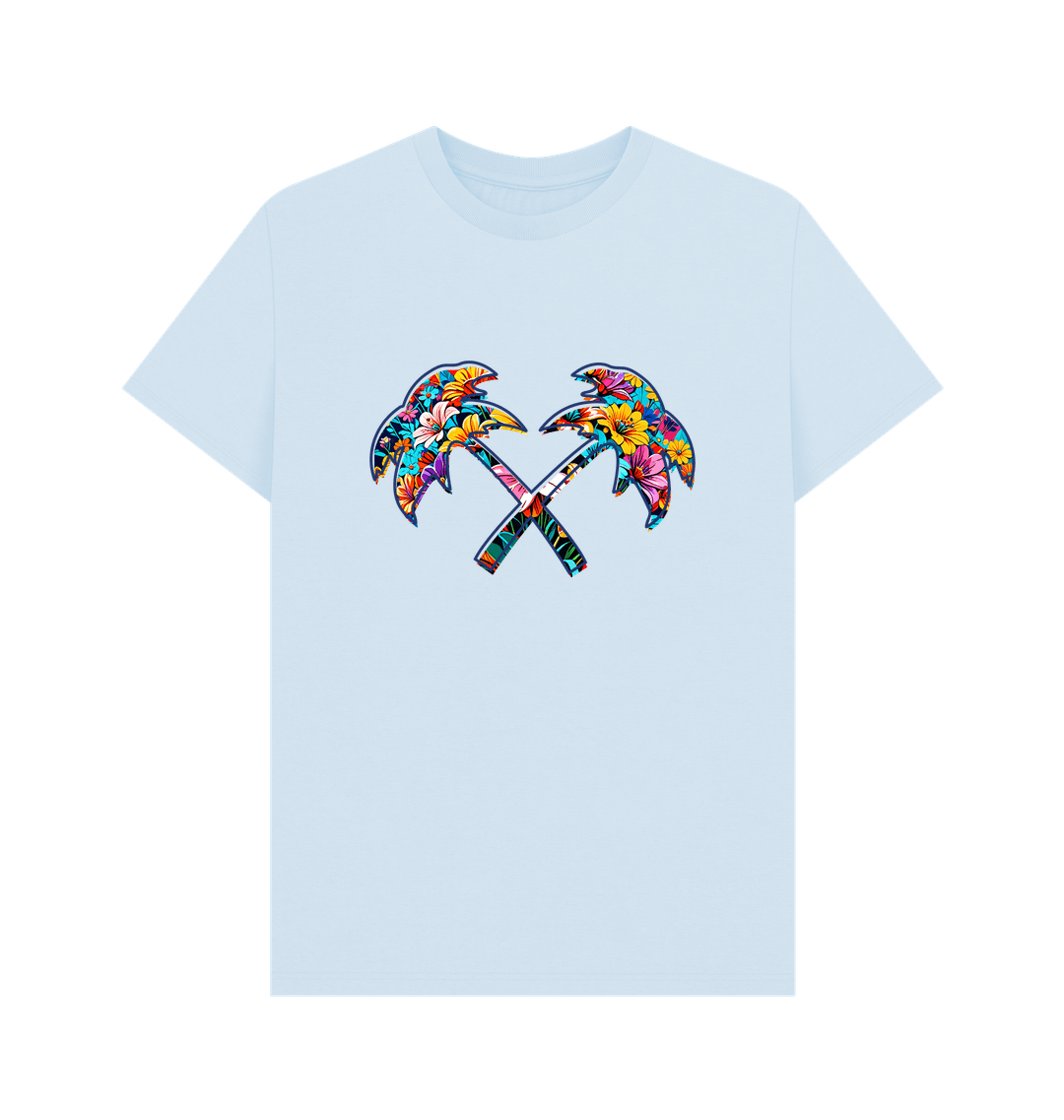 Sky Blue Printed T-shirt
