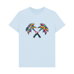 Sky Blue Printed T-shirt