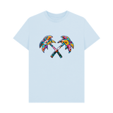 Sky Blue Printed T-shirt
