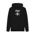 Black Printed Hoody Front