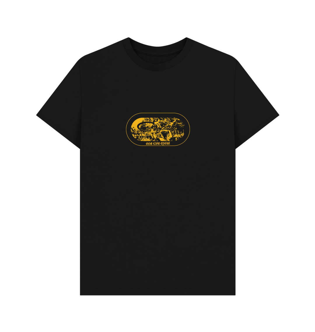 Black Printed T-shirt Front