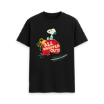 Black Printed T-shirt Front