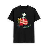 Black Printed T-shirt Front