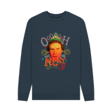 Navy Blue Printed Sweater