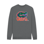 Slate Grey Printed Sweater Front