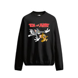 Tom & Jerry Chase Graphic Black Sweatshirt