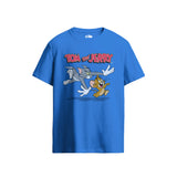 Tom & Jerry Chase Graphic Blue T-Shirt