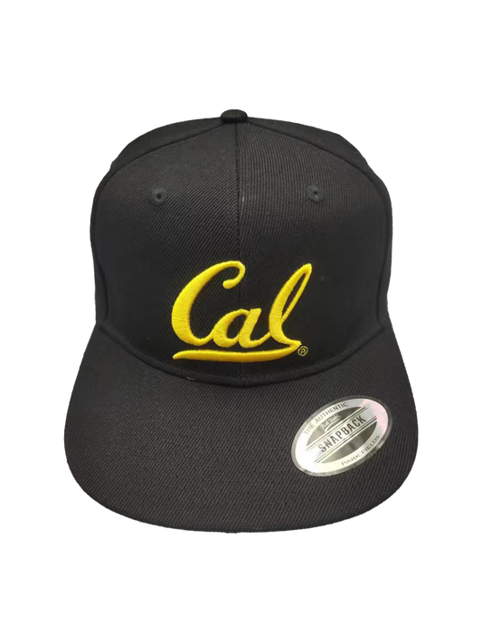 Cal Embroidered Black Cap