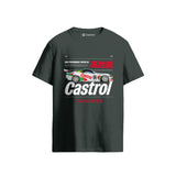 Bold Retro Castrol Car Dark Grey T-Shirt