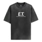 E.T. Retro Print Black T-Shirt