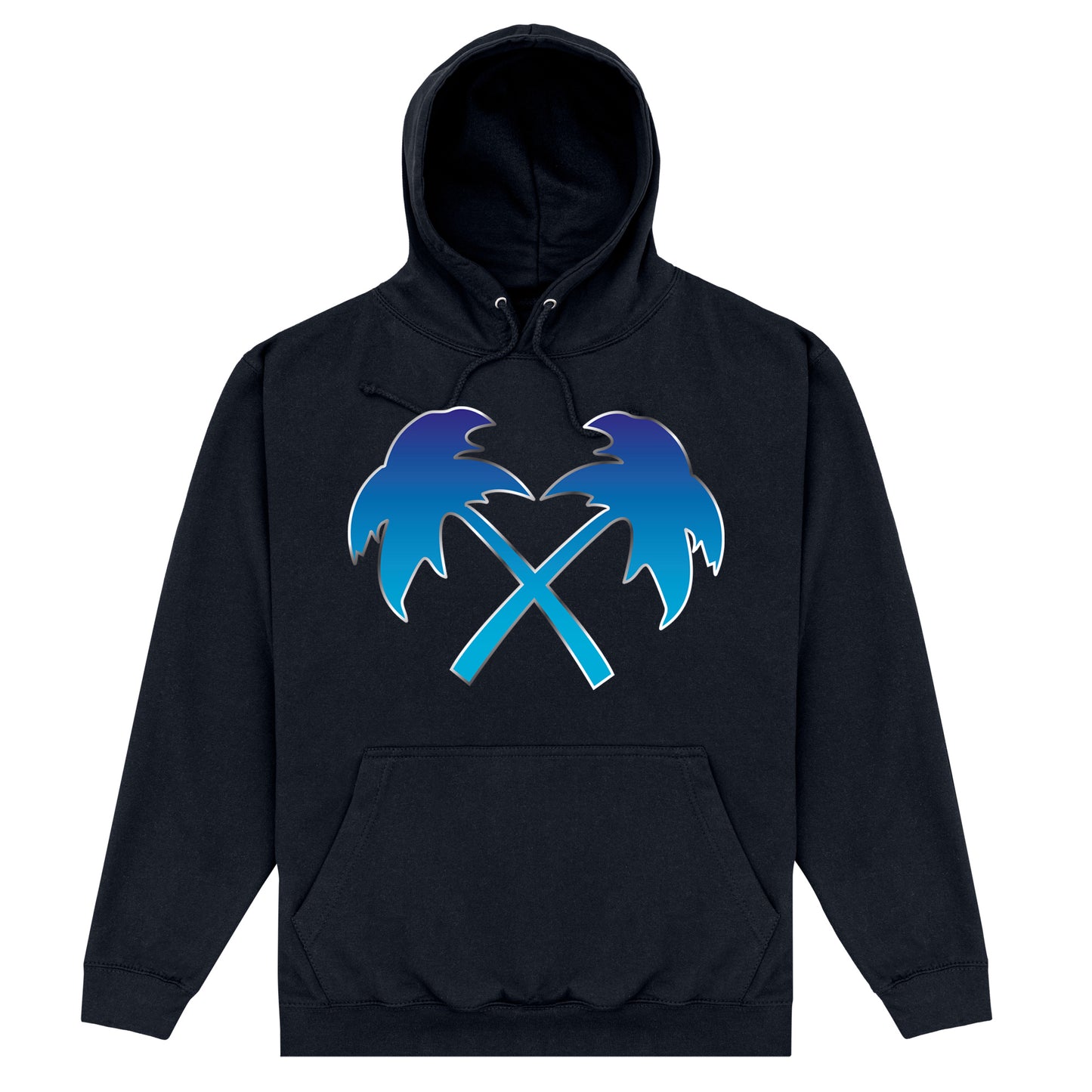 Trainer Spotter Fade Cross Palms Black Hoodie