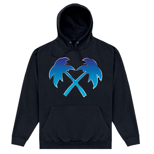 Trainer Spotter Fade Cross Palms Black Hoodie