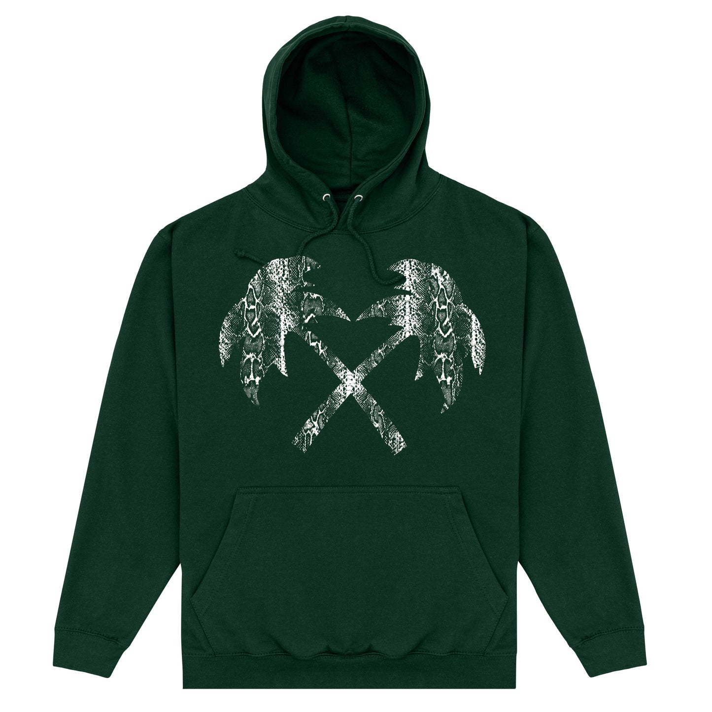 Trainer Spotter Snakeskin Cross Palms Bottle Green Hoodie