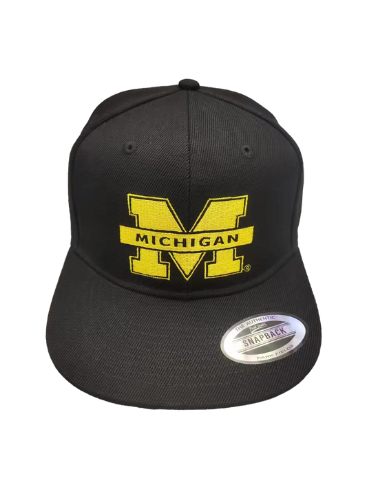 Michigan State Embroidered  Black Snap Back