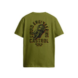 Castrol Bike 1899 Graphic T-Shirt Moss Green
