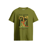 Picasso Tete de Femme Moss Green T-Shirt