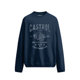Castrol Retro Engine Navy Sweatshirt