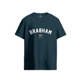 Brabham Curved Logo Navy Tee