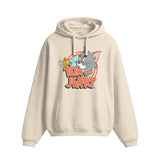 Tom & Jerry Classic Logo Cream Hoodie