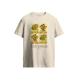 Van Gogh Sunflower Collage Oat T-Shirt