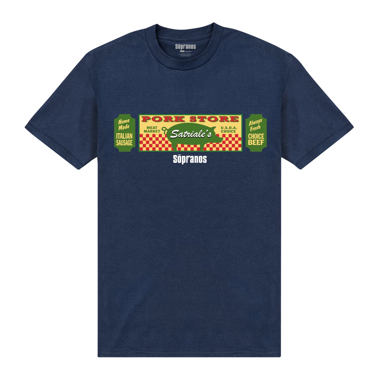 The Sopranos Satriales Navy T-Shirt