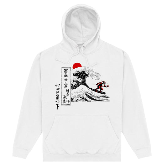 APOH Hokusai Santa Great Wave White Hoodie