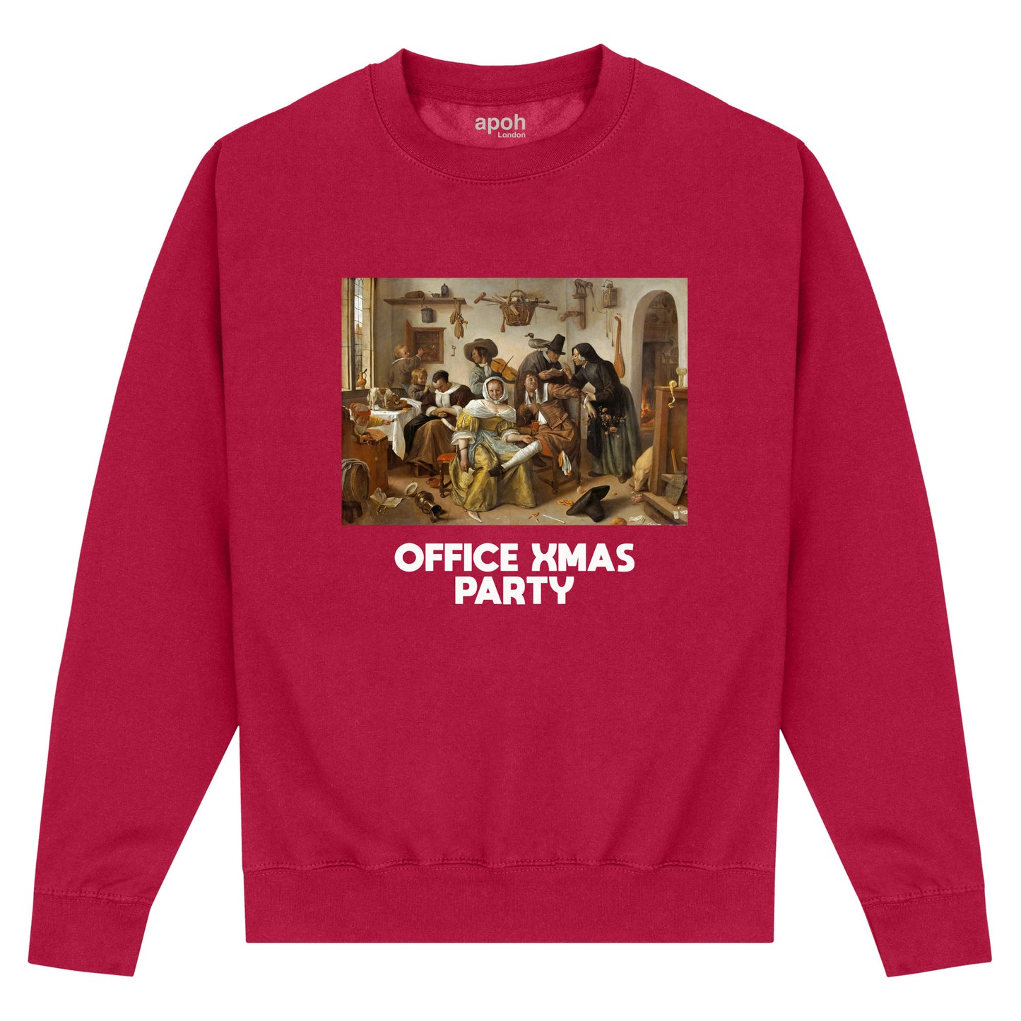 APOH Steen Office Xmas Party Red Sweatshirt