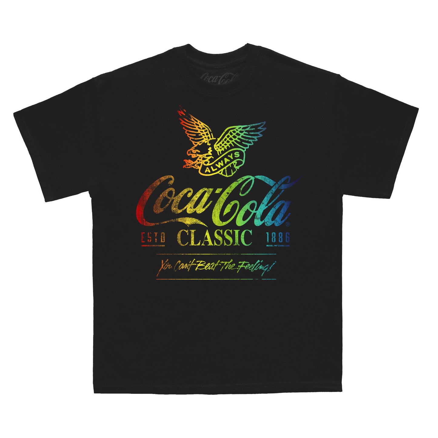 Coca Cola Ombre Graphic Black T-Shirt