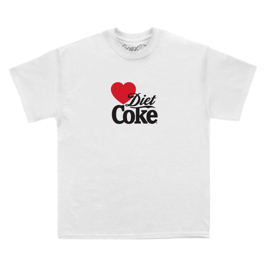 Coca Cola Heart Diet Coke White T-Shirt